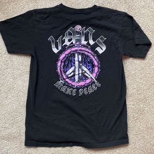 Vans black t shirt with swords small